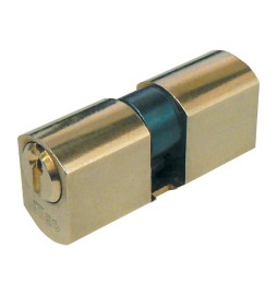 ISEO F5 8420 CILINDRO TONDO 28-28 D26 OTTONATO C/3CH