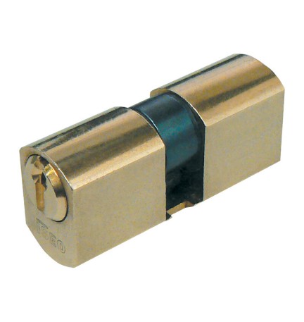ISEO F5 8420 CILINDRO TONDO 28-28 D26 OTTONATO C/3CH