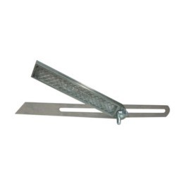 SQUADRA FALSA REGOLABILE ASTA ACCIAIO 250 MM