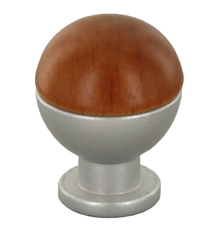 POMOLO IN LEGNO/OTTONE SFERICO ART. 735 mm 18 frassino