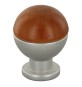 POMOLO IN LEGNO/OTTONE SFERICO ART. 735 mm 18 noce scuro