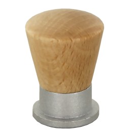 POMOLO IN LEGNO/OTTONE SFERICO ART. 745 mm 19 ciliegio