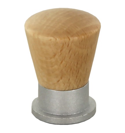 POMOLO IN LEGNO/OTTONE SFERICO ART. 745 mm 19 noce scuro