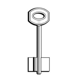 SILCA 5JW1 CHIAVE DOPPIA MAPPA OTTONE