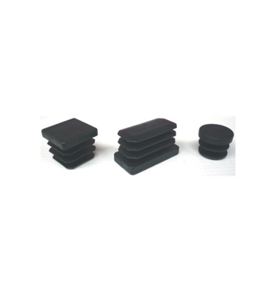 PUNTALE ALETTATO RETTANGOL 40X60 MM PLAST NERO