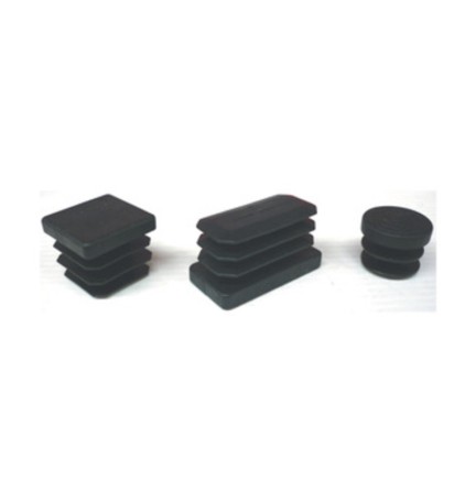 PUNTALE ALETTATO RETTANGOL 40X60 MM PLAST NERO