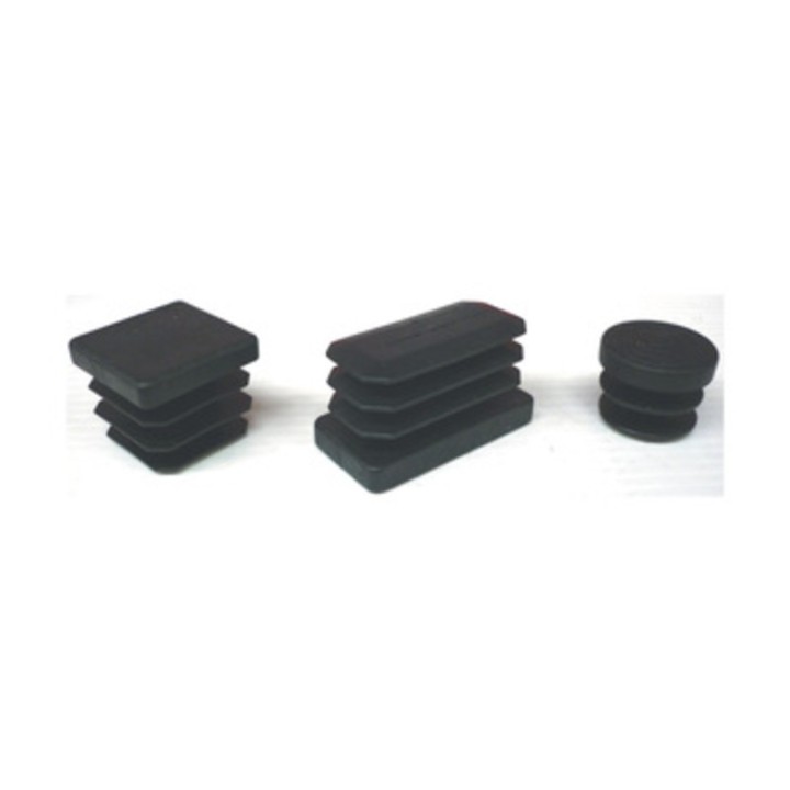 PUNTALE ALETTATO RETTANGOL 40X60 MM PLAST NERO