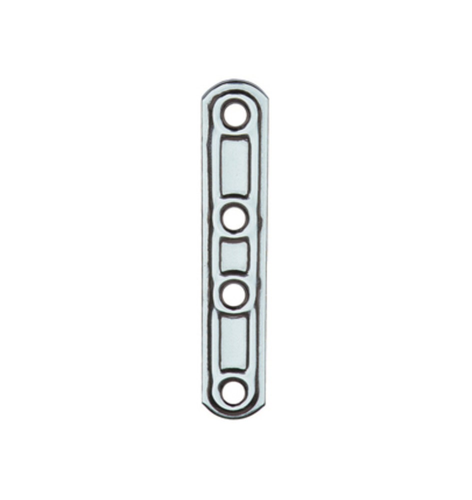 PIASTRA 163/IN LASTRINA DIRITTA INOX 4 FORI 15X60MM