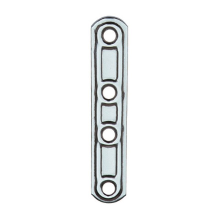 PIASTRA 163/IN LASTRINA DIRITTA INOX 4 FORI 15X60MM