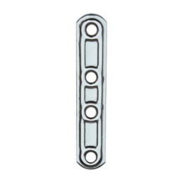 PIASTRA 163/IN LASTRINA DIRITTA INOX 4 FORI 15X99MM