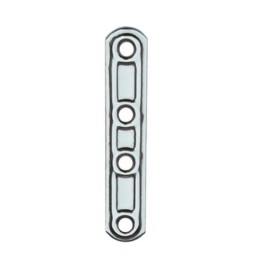 PIASTRA 163/IN LASTRINA DIRITTA INOX 4 FORI 15X99MM