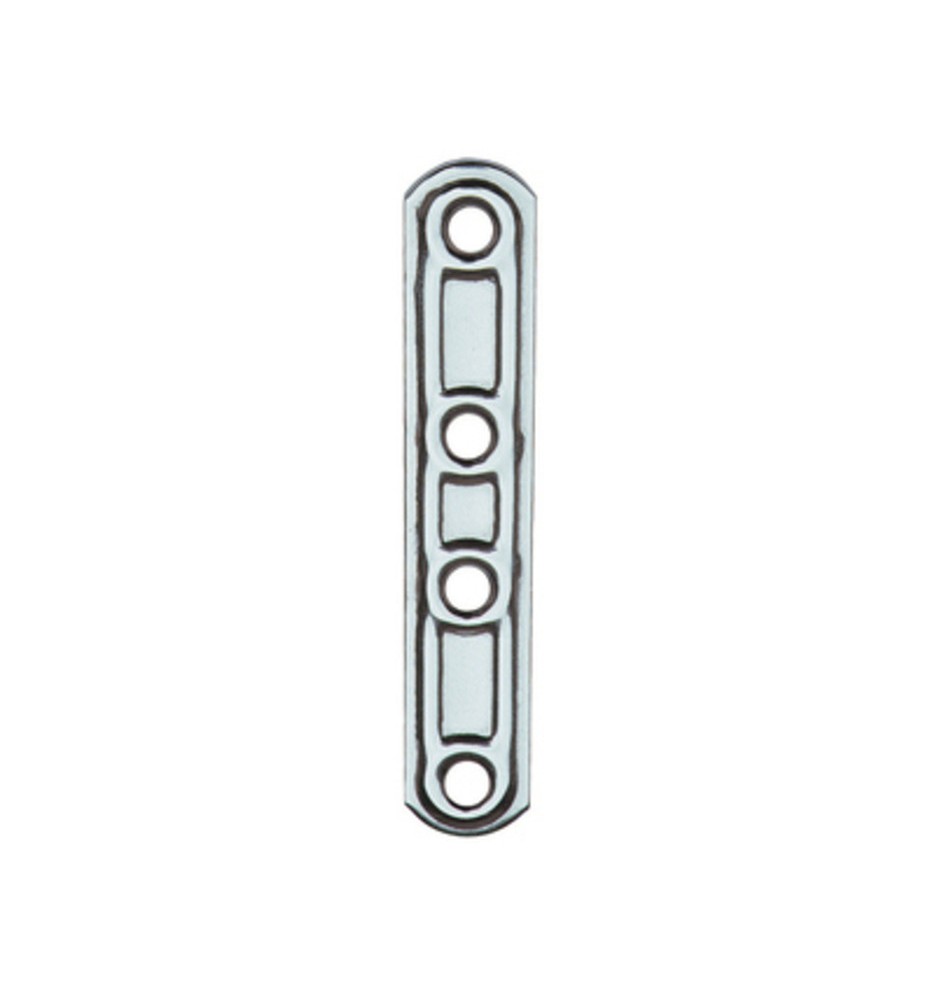 PIASTRA 163/IN LASTRINA DIRITTA INOX 4 FORI 15X99MM