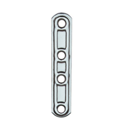 PIASTRA 163/IN LASTRINA DIRITTA INOX 4 FORI 15X99MM
