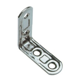 PIASTRA 164/IN LASTRINA ANGOLARE INOX 4 FORI 30X30MM