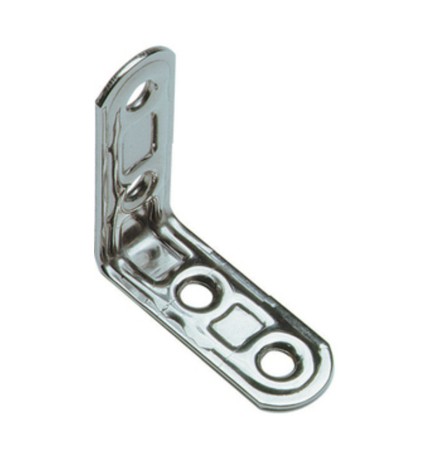 PIASTRA 164/IN LASTRINA ANGOLARE INOX 4 FORI 30X30MM