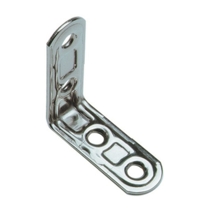 PIASTRA 164/IN LASTRINA ANGOLARE INOX 4 FORI 30X30MM