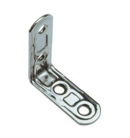 PIASTRA 164/IN LASTRINA ANGOLARE INOX 4 FORI 50X50MM