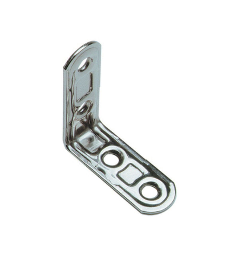 PIASTRA 164/IN LASTRINA ANGOLARE INOX 4 FORI 50X50MM