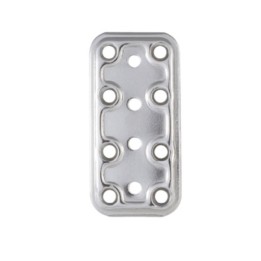 PIASTRA 745/IN LASTRINA DIRITTA INOX 40X80 MM
