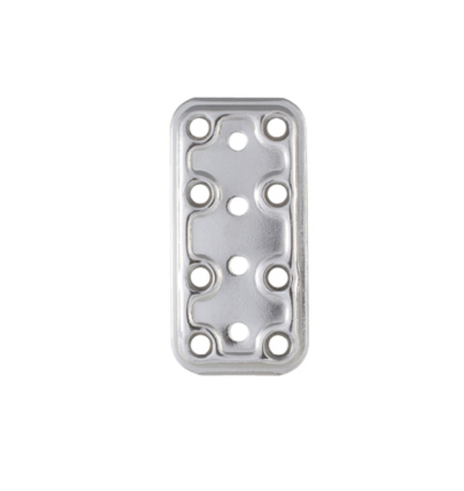 PIASTRA 745/IN LASTRINA DIRITTA INOX 40X80 MM