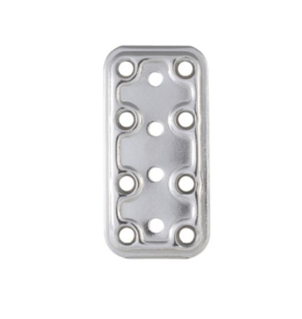 PIASTRA 745/IN LASTRINA DIRITTA INOX 40X80 MM