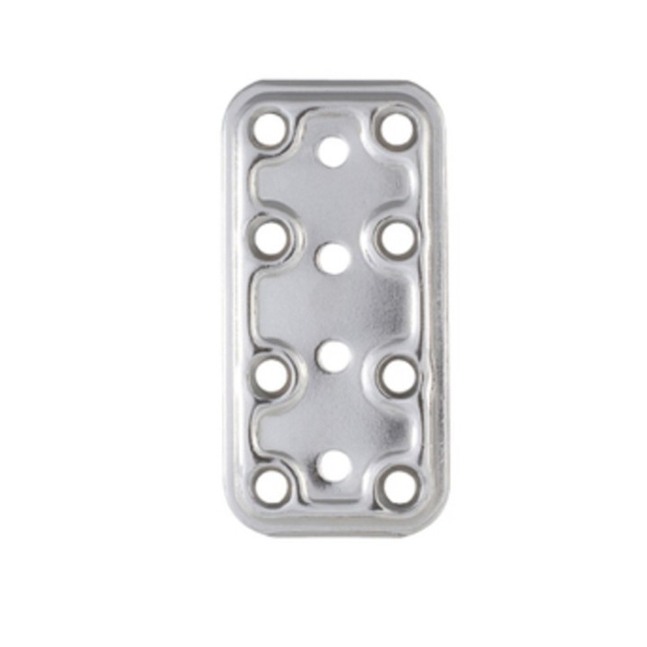PIASTRA 745/IN LASTRINA DIRITTA INOX 40X80 MM