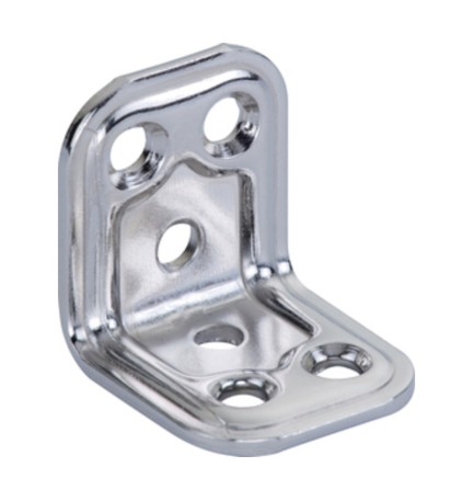 PIASTRA 749/IN ANGOLARE INOX 30X30X30 MM