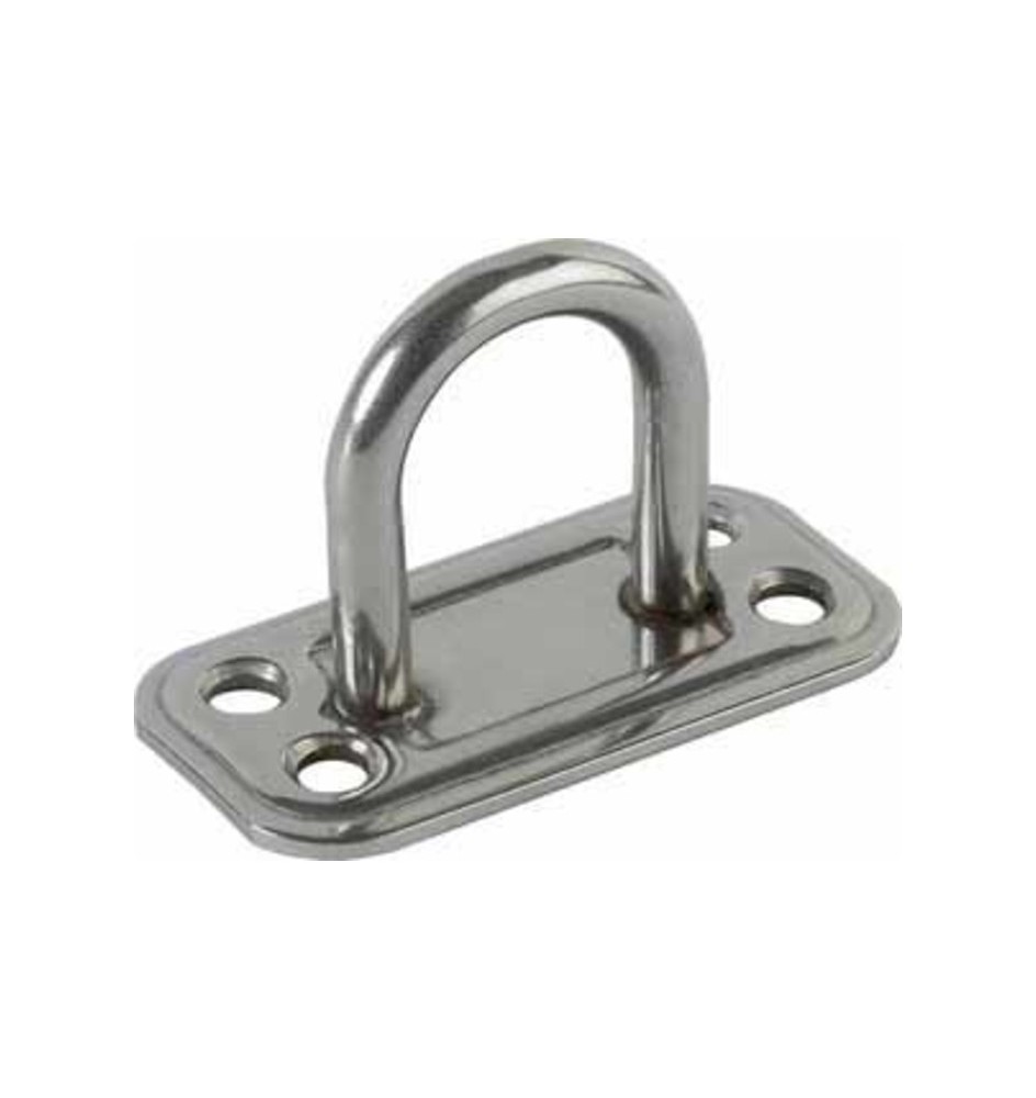 PIASTRA 865/IN CAVALLOTTO FISSO INOX BASE 30X60 MM
