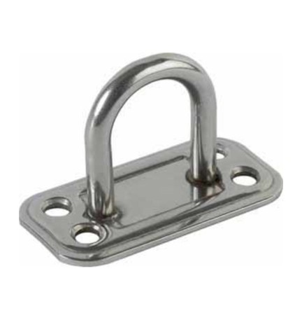 PIASTRA 865/IN CAVALLOTTO FISSO INOX BASE 30X60 MM