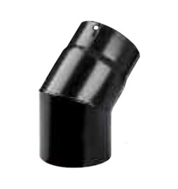 GOMITO PLUS PORCELLANATO 45 D 12 CM NERO OPACO