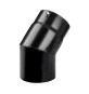 GOMITO PLUS PORCELLANATO 45 D 12 CM NERO OPACO