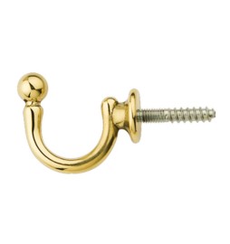 FERMATENDA GANCIO SFERA ORO LUCIDO 33X26 MM*