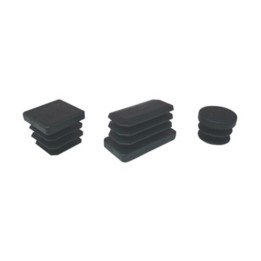 PUNTALE ALETTATO TONDO 16 MM PLASTICA NERO