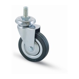 RUOTA CARRELLO D 80 MM GOMMA 155/B PERNO 12MA