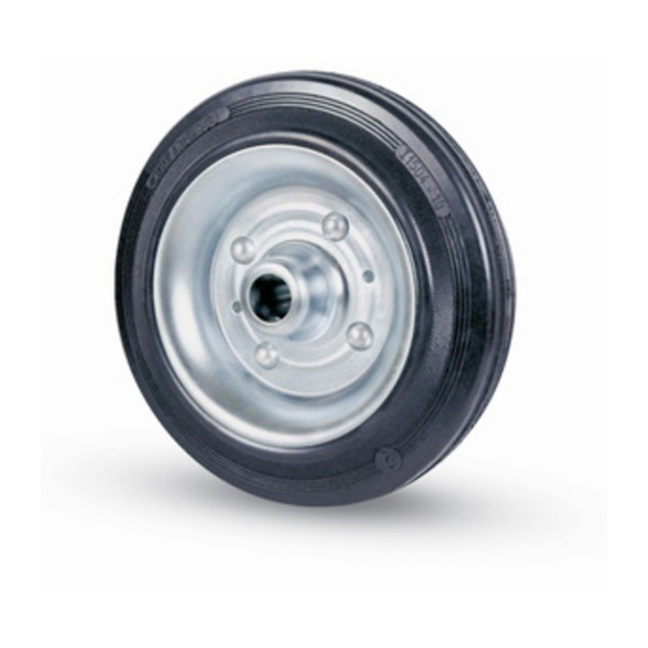 RUOTA INDUSTRIALE D 80 MM GOMMA 112 C/CUSCINET