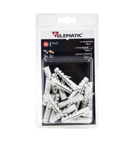ELEMATIC BLISTER TASSELLO E 6X30 MM DA 30 PZ