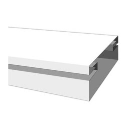 MINICANALINA C/COP FRONT 20X10 1 SCOM H 200 CM*