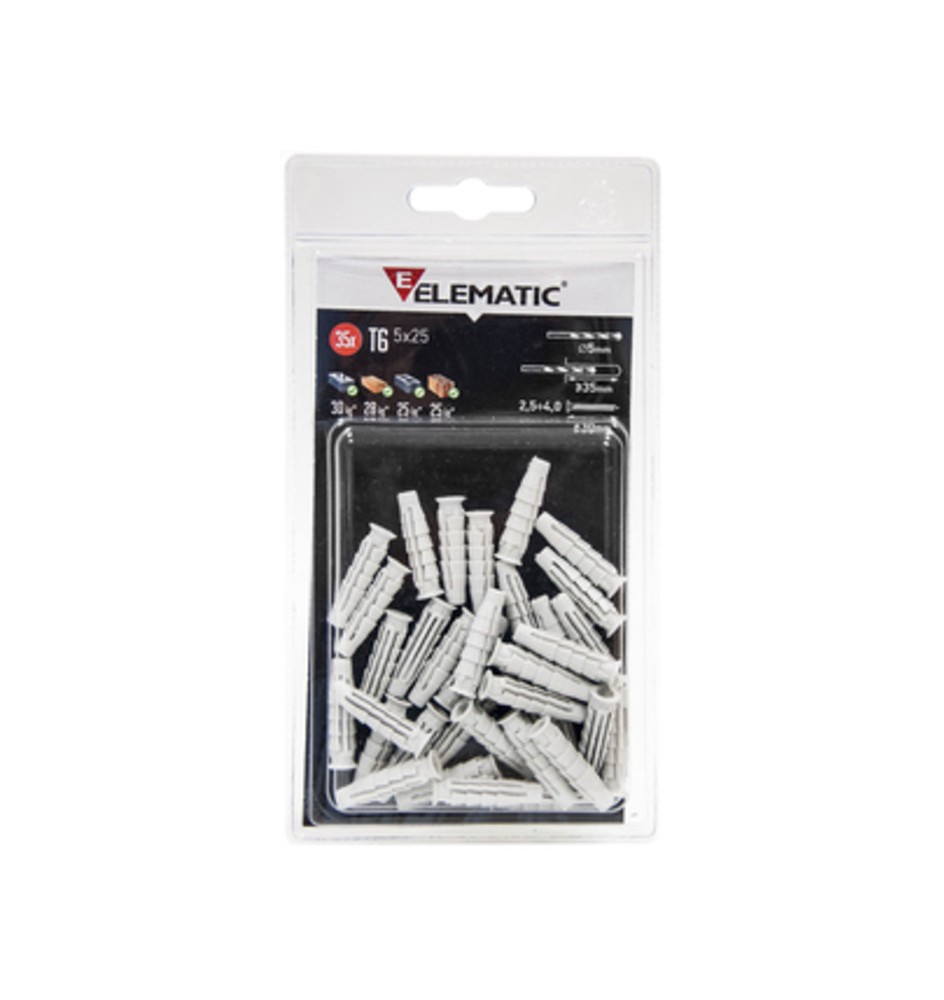 ELEMATIC BLISTER TASSELLO T6/VA 8X40 MM VITE 10+10 PZ*