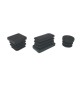 PUNTALE ALETTATO TONDO 24 MM PLASTICA NERO