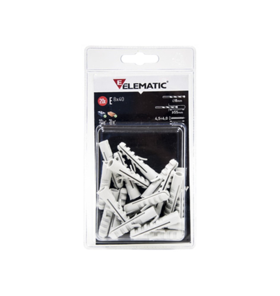 ELEMATIC BLISTER TASSELLO EB/GM6 GANCIO MED 10 PZ*