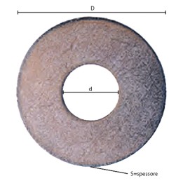 RONDELLA GREMBIALINA M 8 - 2,0 x 24 x 8,5 mm
