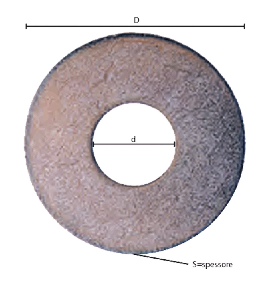 RONDELLA GREMBIALINA M 8 - 2,0 x 24 x 8,5 mm