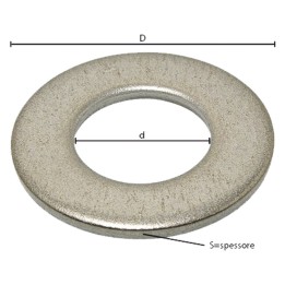 RONDELLA PIANA COMUNE M 5 - 1,1 x 10 x 5,5 mm