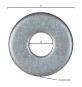 RONDELLA GREMBIALINA INOX A2 M 17- 3,0 x 50 x 17 mm