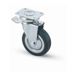 RUOTA CARRELLO D 80 MM GOMMA 155/BIS PIAS C/FR