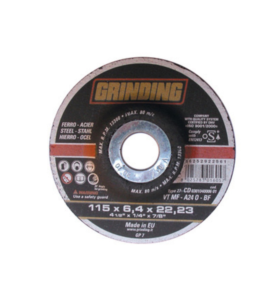 GRINDING DISCO DA SBAVO FERRO 115X6,4 VTMF