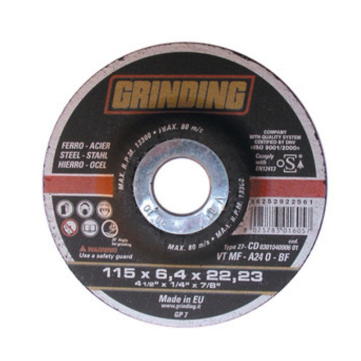 GRINDING DISCO DA SBAVO FERRO 115X6,4 VTMF
