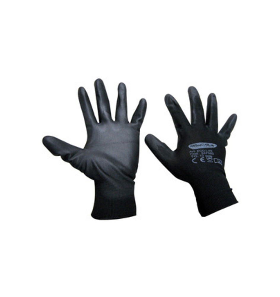 GUANTI NYLON POLIURETANO ECO-LITE NERO TG. 7