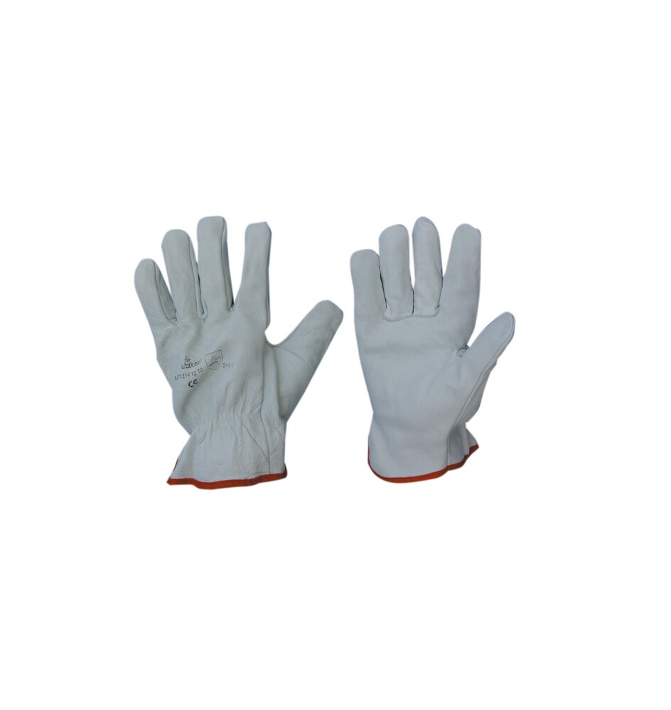 GUANTI BOVINO TUTTO FIORE BIANCO TG. 9