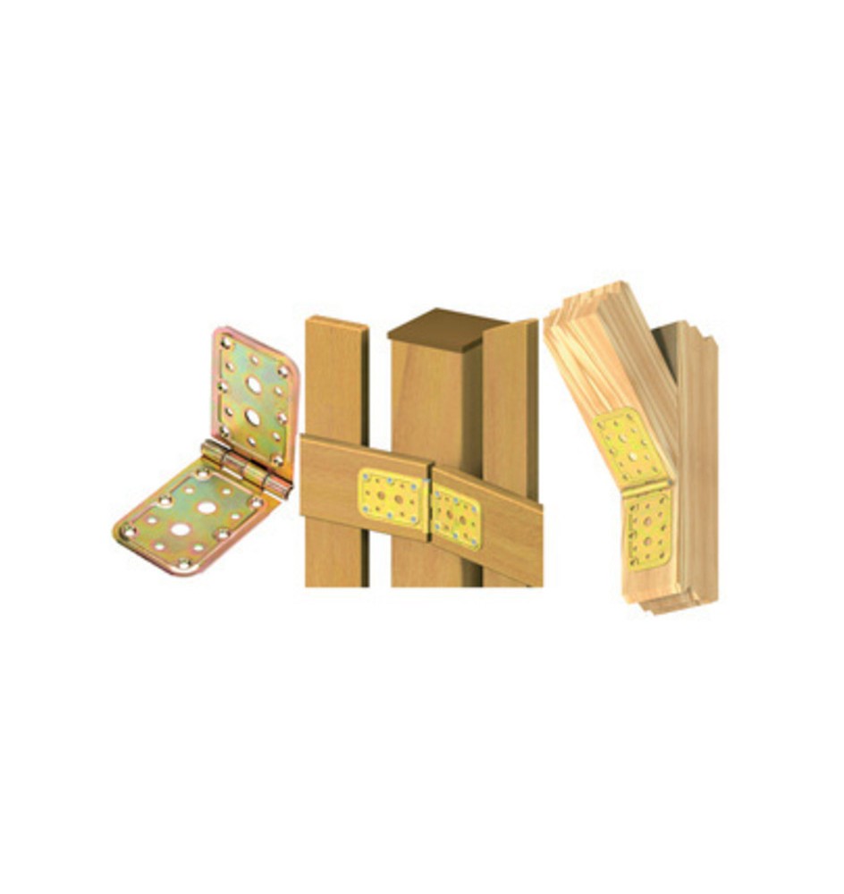 PIASTRA 741 A CERNIERA ACCIAIO TROPIC 65X148X148 MM